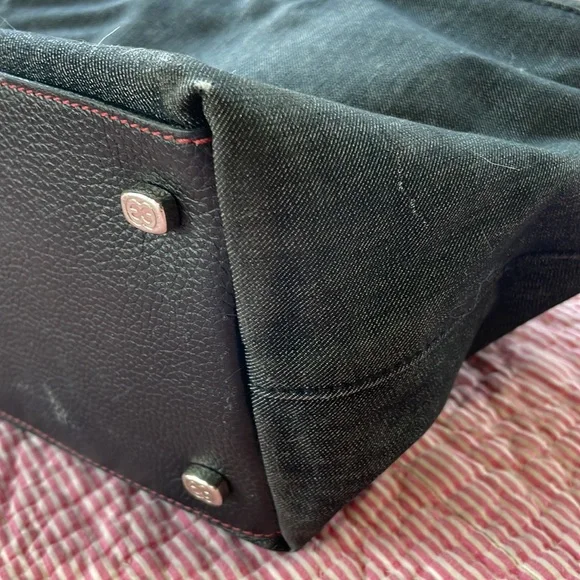 Escada Leather and Denim bag - Picture 5 of 7